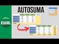 Utilizar la AUTOSUMA en Excel ➕