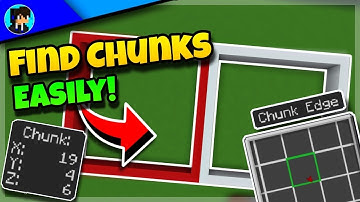 How to FIND CHUNKS & CHUNK BORDERS in Minecraft Bedrock (Without Mods!)