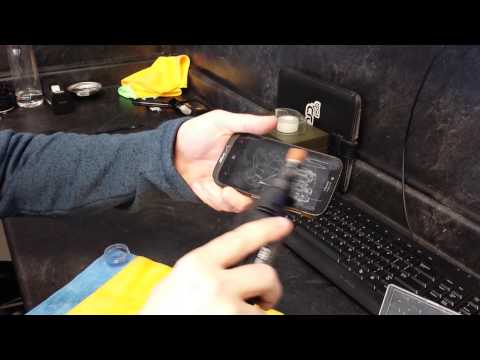 Removing Scratches From A Phone Using A Dremel