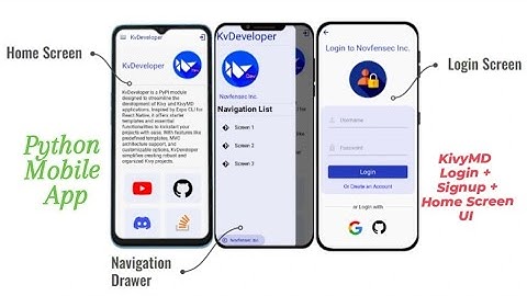 Building a Mobile App UI with KivyMD