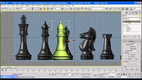 3ds max learning  create chess  part four
