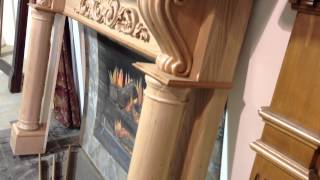 The Atlanta Mantel (Cherry with clear coat finish) - Wood Fireplace Mantels