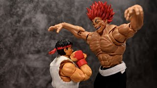 Epic Showdown: Ryu & Ken vs. Yujiro Hanma