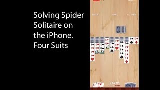 Spider Solitaire   Four suits   for iPhone screenshot 4