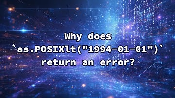 Why does `as.POSIXlt("1994-01-01")` return an error?