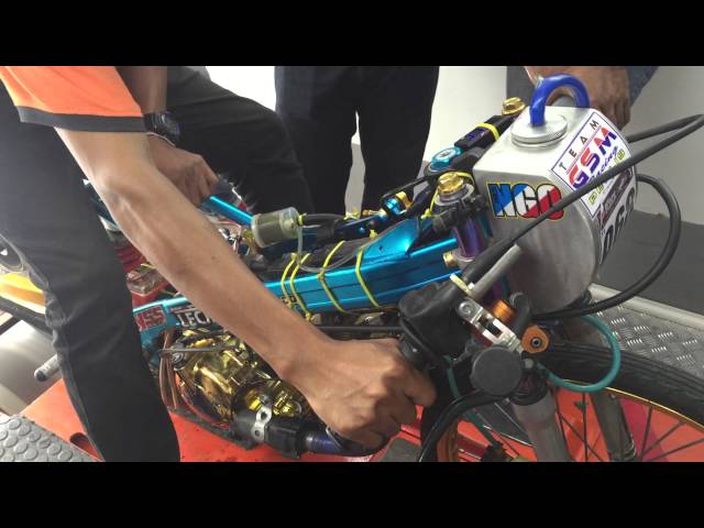 Dyno test 125z dragbike by gee siam moto.. GSM Racing Perlis class=