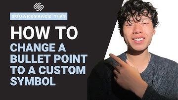 How to Change a Bullet Point to a Custom Symbol on Squarespace (Super simple!)