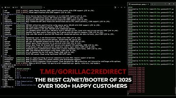 Gorilla c2/botnet showcase | best botnet 2025 | ip stresser | buy ddos | best bypass | c2 ddos