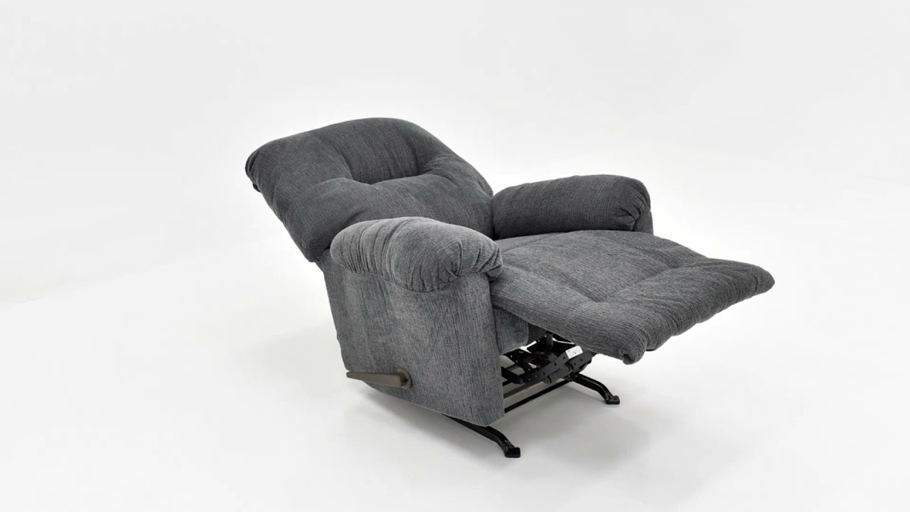 Perth Rocker Recliner Smoke Gray Living Room Furniture YouTube