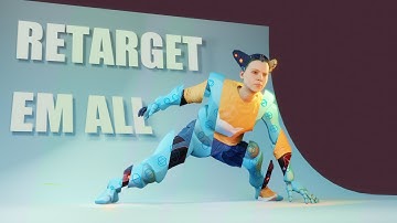 Animation Retargeting in blender
