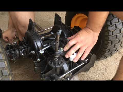 McCulloch M125-97T Fűnyíró traktor CVT hajtómű szerelés - YouTube