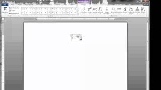 Office 2010 Equations