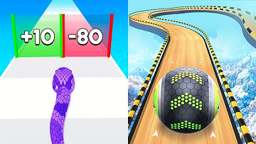 Snake Run Race vs Going Balls - MAX LEVEL Gameplay Walkthrough (Android,iOS)  NEW UPDATE