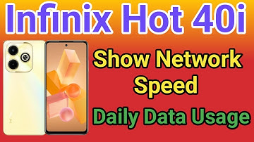 Infinix Hot 40i Enable daily data Usage setting | How To Show Daily Data Usage Setting In Infinix