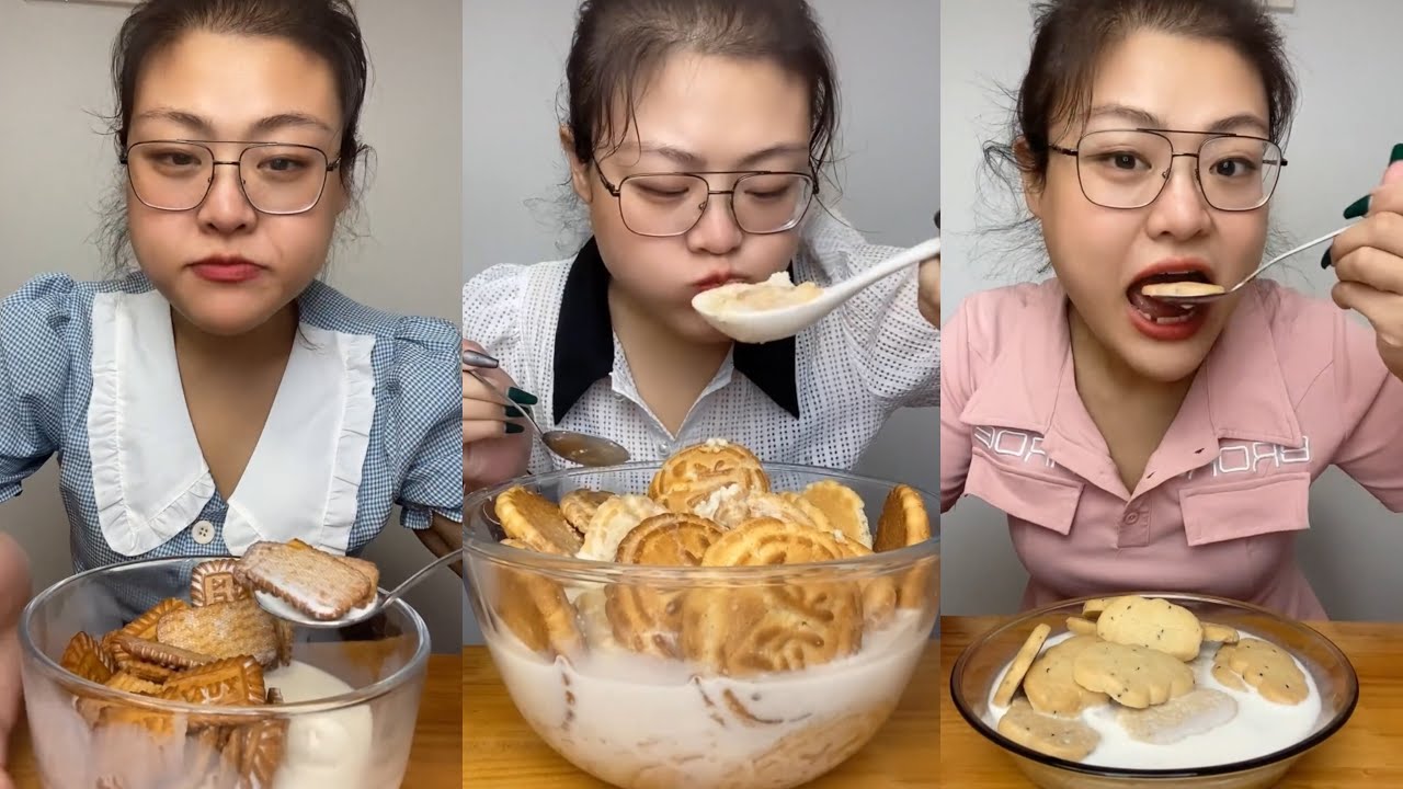 🍞 [MUKBANG] cookies in milk edition