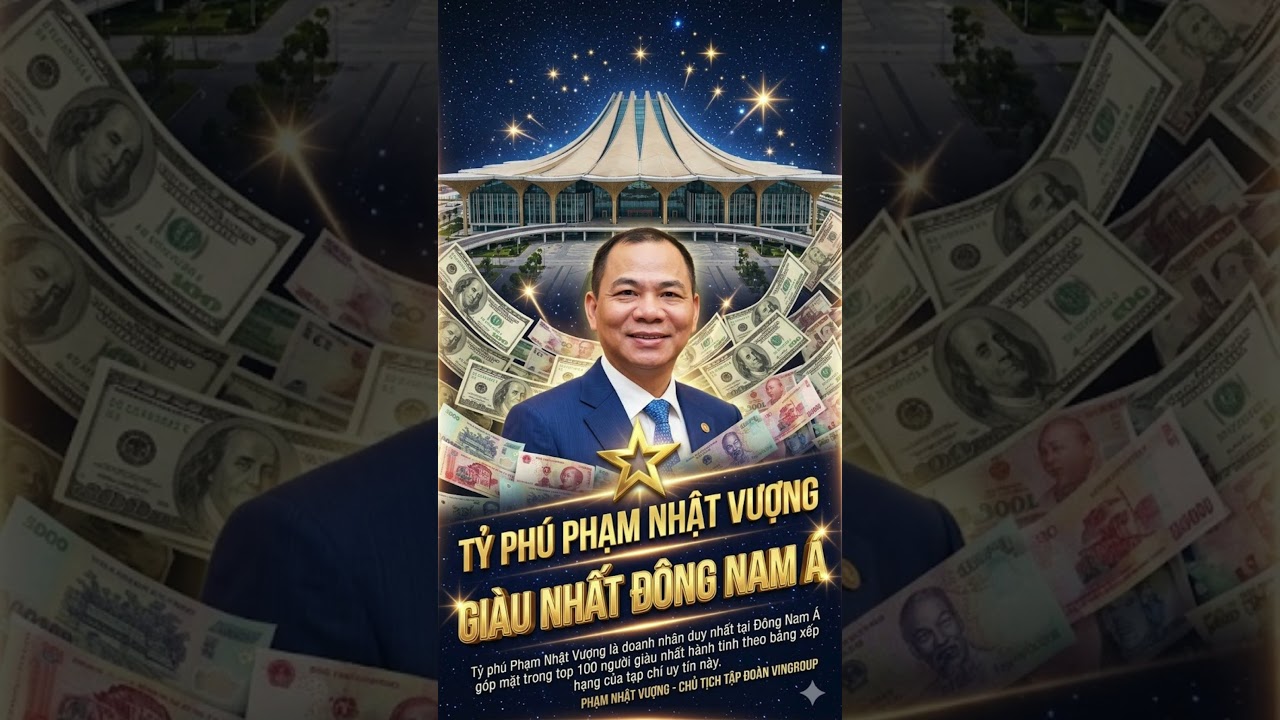 ???? NGƯỜI GIÀU NHẤT ĐÔNG NAM Á KHÔNG KHÁC CHÍNH LÀ PHẠM NHẬT VƯỢNG TỶ PHÚ VIỆT NAM! 