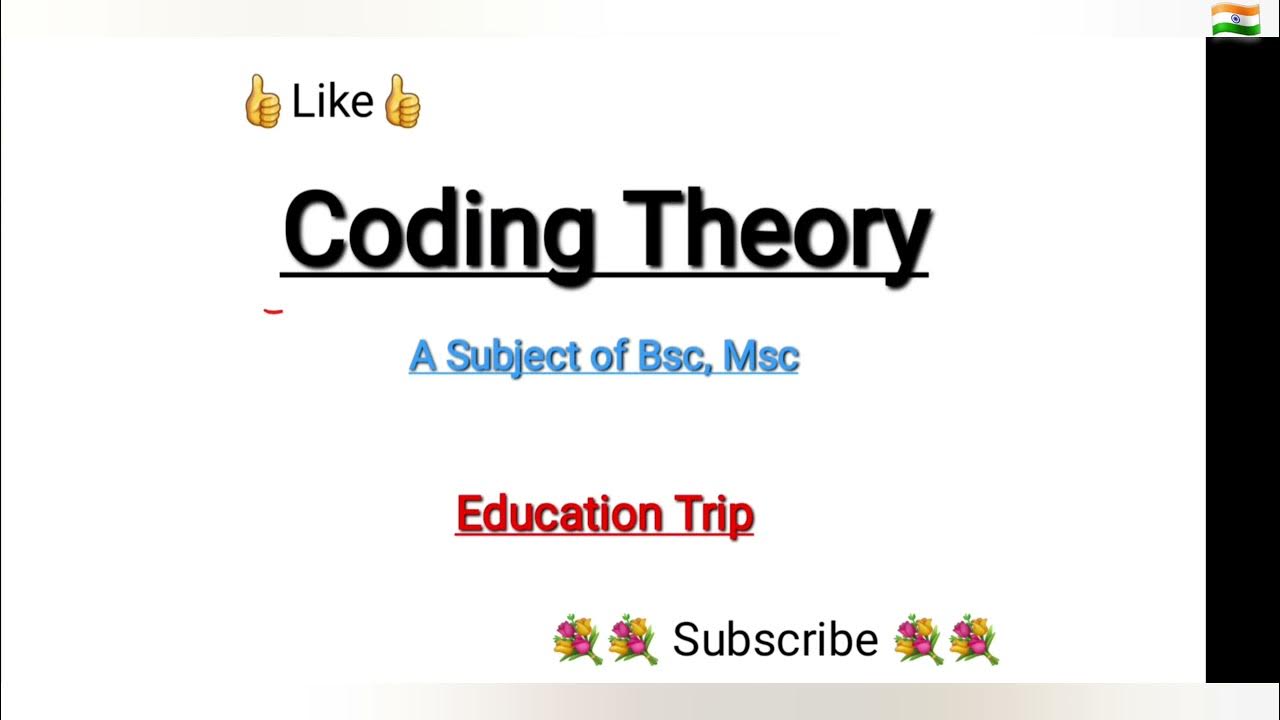 Introduction to Coding Theory || What is Codes || Cryptography ...