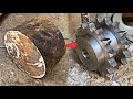 How to make Mild Steel Double sided Sprocket Chain wheel gear || logic skills