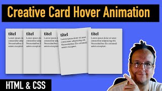 Cooler Card Hover Effekt mit HTML und CSS erstellen