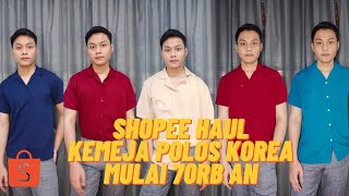 SHOPEE HAUL KEMEJA BASIC KOREA OVERSIZE EARTH | REKOMENDASI KEMEJA POLOS MURAH