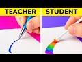🎨TEACHER VS STUDENT ART CHALLENGE 🤯✏️ Who Creates the Best Masterpiece by 123 GO! CHALLENGE