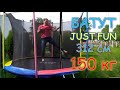 Купили Батут для всех JustFun 10FT 312 см./150 кг. Обзор, распаковка и установка.