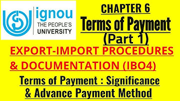 IGNOU- MISSION 70 %: M.COM IBO 4 CHAPTER 6 (PART 1) JUNE TEE EXPECTED Q&A