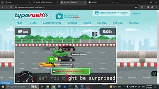 Typerush Game . Typing speed building