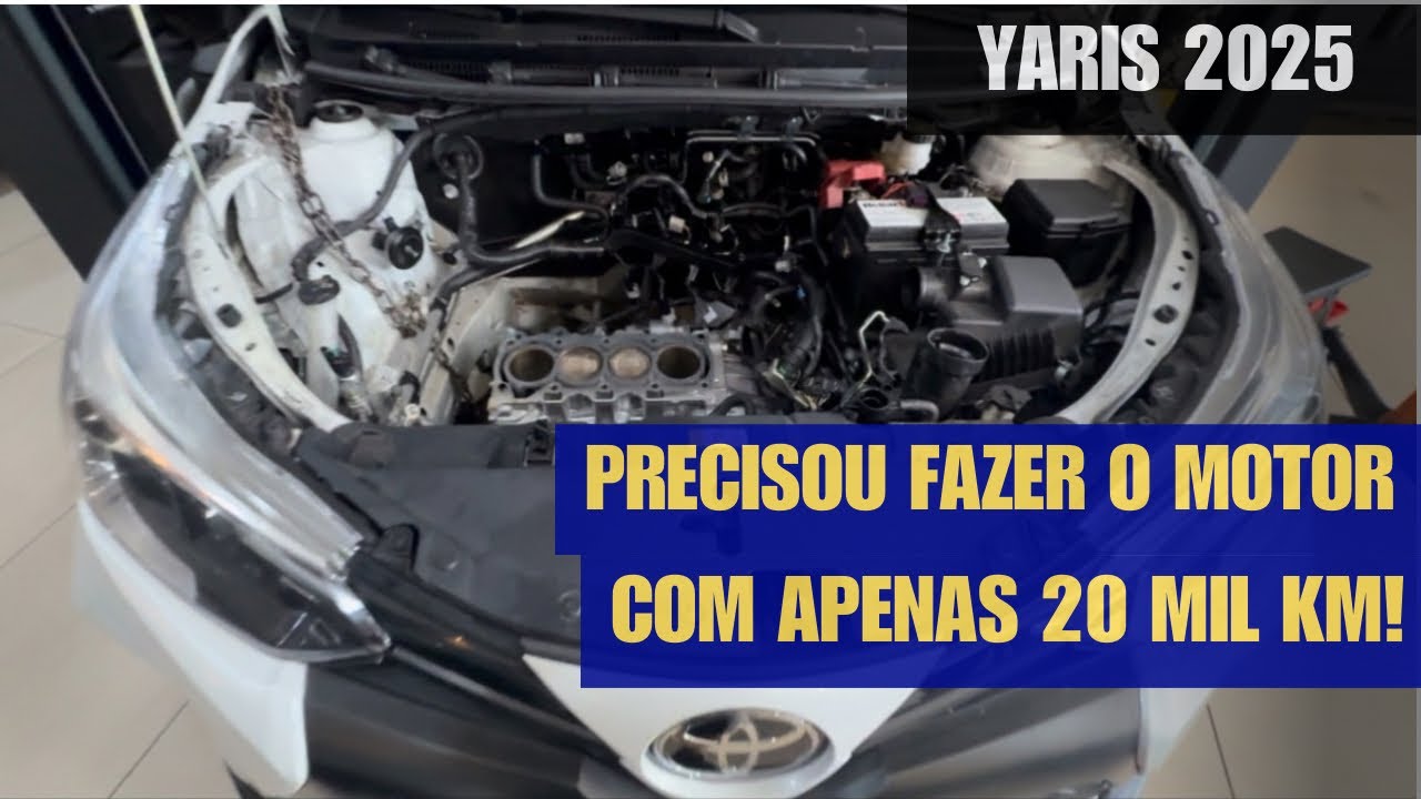 Toyota Yaris com apenas 20 mil km apresentando problemas de vedação das válvulas do cabeçote!
