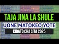 Haya Hapa Matokeo Yote Ya Kidato Cha Sita 2025 Haya Hapa Matokeo Yote Ya Kidato Cha Sita 2025