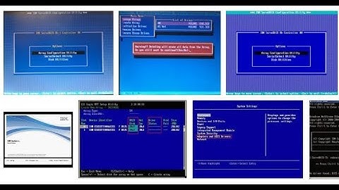 How to config RAID and setup Windows Server in IBM System X3650