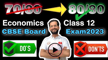 How to score full marks in economics | How to score good marks in economics | Economics class 12