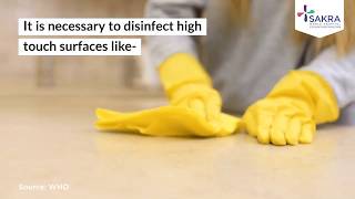 Disinfecting high touch surfaces a necessary step | Sakra World Hospital