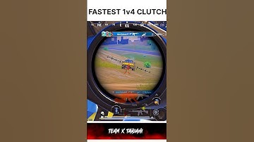 FASTEST 1v4 CLUTCH IN BGMI #pubgmobile #bgmi #trending