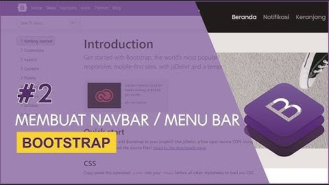 Tutorial Bootstrap #2 Membuat Menu BAR atau NAVBAR dengan Bootstrap