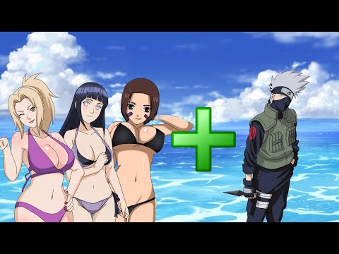 Naruto characters in kiss with kakashi mode