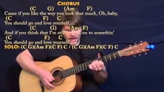 Love Yourself (Justin Bieber) Guitar Cover Lesson with Chords/Lyrics - Capo 4th