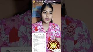 VOMU KOTA M.A. geography final year 2026, practical camp #sorts_video #vomu #geography #shorts#vomu