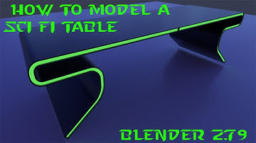 How to model a sci fi table blender 2.79