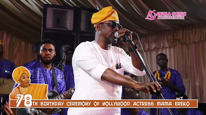 See How Wasiu Alabi Pasuma Perform Live at the 78TH birthday celebration of Mama Ereko in Lagos.