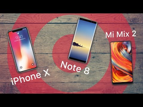 فيديو: Samsung Galaxy Note 8: المراجعة والمواصفات والمقارنة مع Galaxy S8 + و Xiaomi Mi Mix 2 و IPhone 8