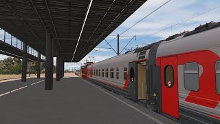 Trainz 2019: ЧС2т-999, поезд №131 на участке Ладожский вокзал — Малая Вишера