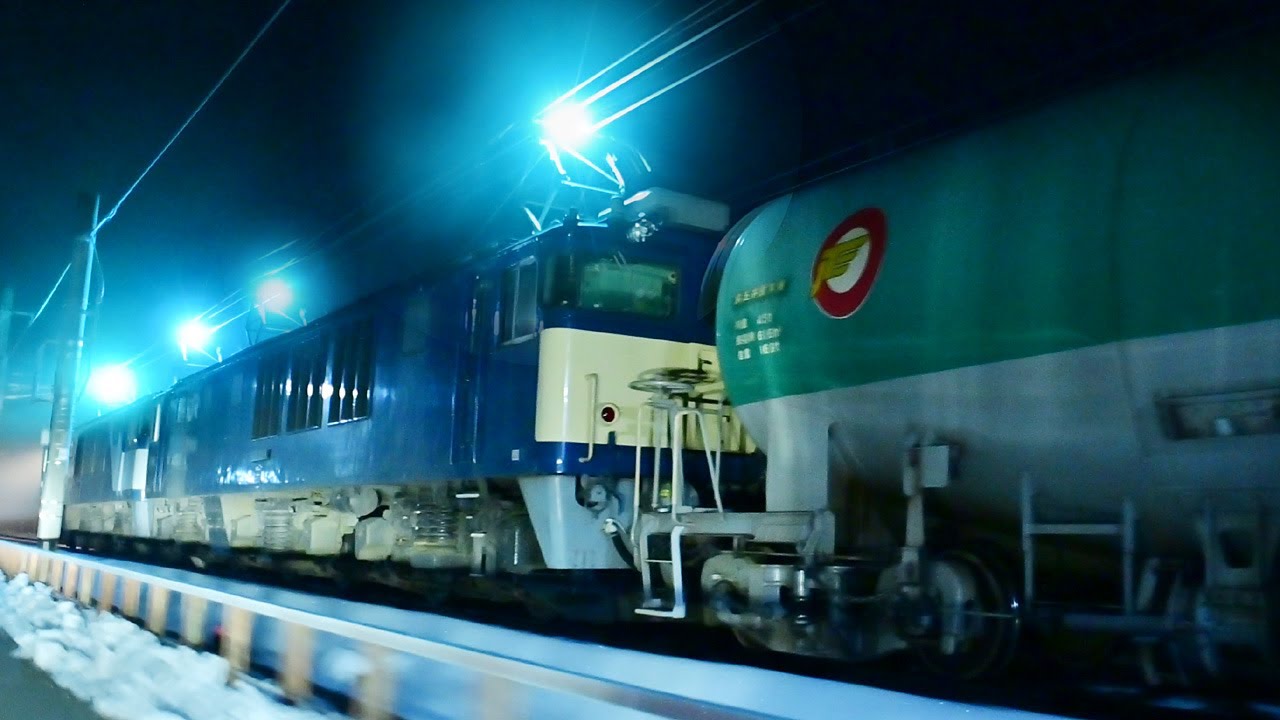 4パンスパーク　裏中央西カッター　連続ブルーアーク編　貨物列車最強　2024.2.10 【4K】　Freight Train with Four Sparking Pantographs