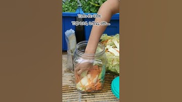 Cách ủ phân rác nhà bếp không mùi đơn giản nhất #shorts