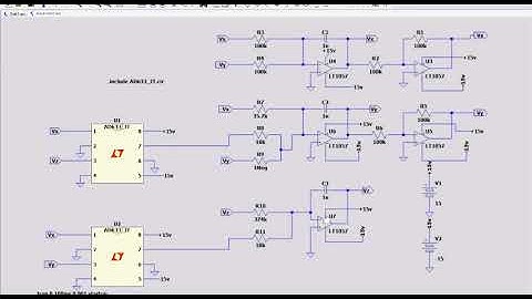 Simulasi rangkaian lorenz chaotic circuit beebasis oprasional amplifier menggunakan Ltspice & python