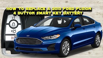 How to replace a 2019 Ford Fusion 4 Button Smart Key Remote Battery