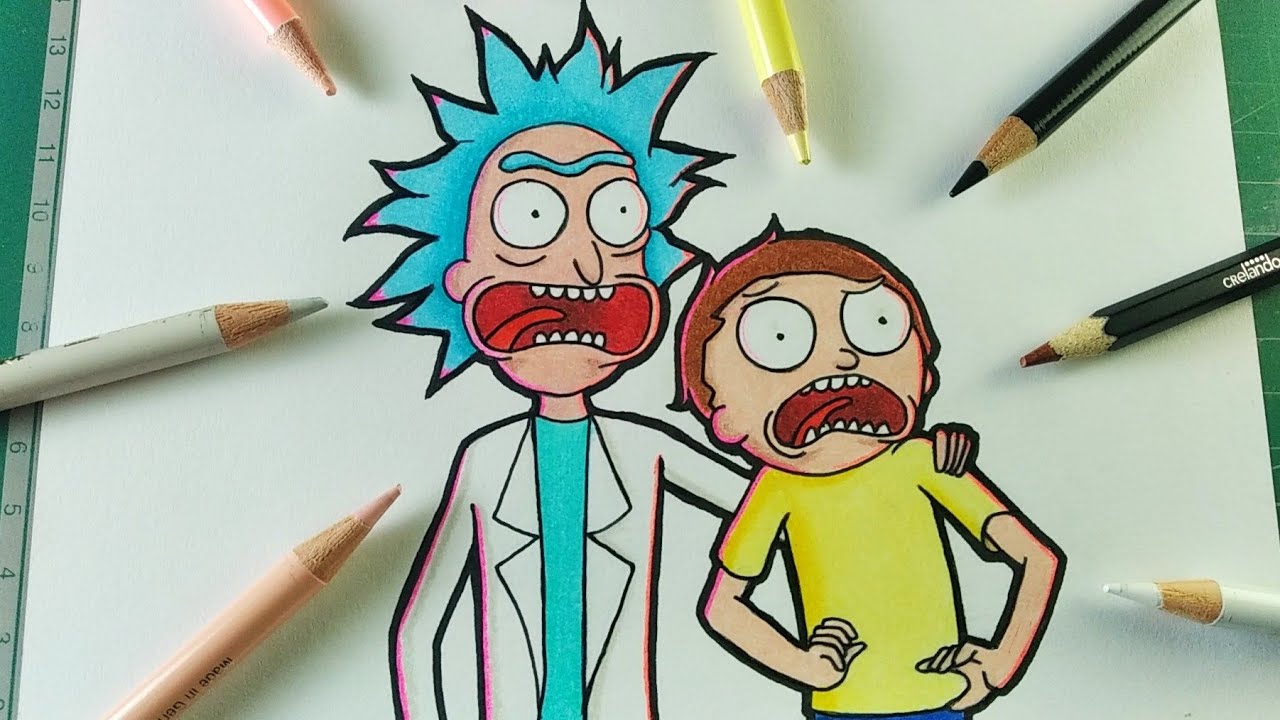 How To Draw Rick and Morty - Como Dersenhar o Rick e Morty - Como Dibujar a Rick  and Morty - thptnganamst.edu.vn