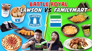 BATTLE MAKANAN LAWSON VS FAMILYMART !! MINIMARKET JEPANG MANA YG TERENAK ??