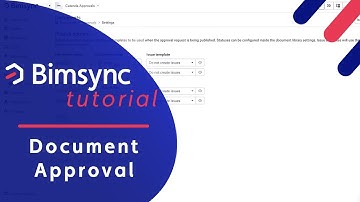 Bimsync tutorials  - Document Approval