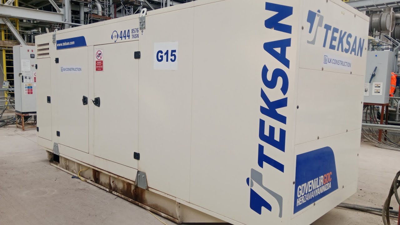 TEKSAN Generator 631kva maintenance and service doosan v type engine 10 cylinder